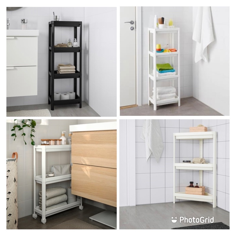 Ikea Vesken Original Rak Plastik Storage Stor / Tempat Simpan