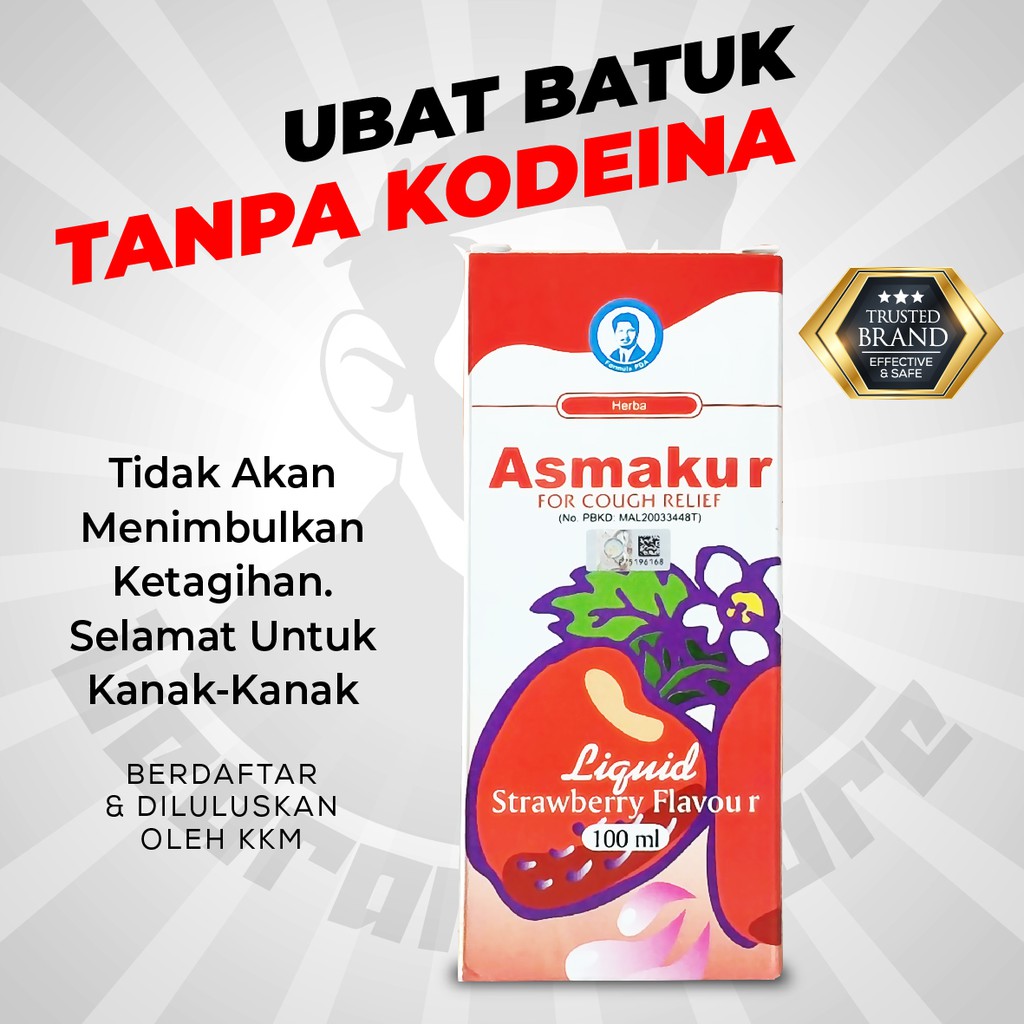 [Selamat Untuk KanakKanak] ASMAKUR Sirap Batuk Tanpa