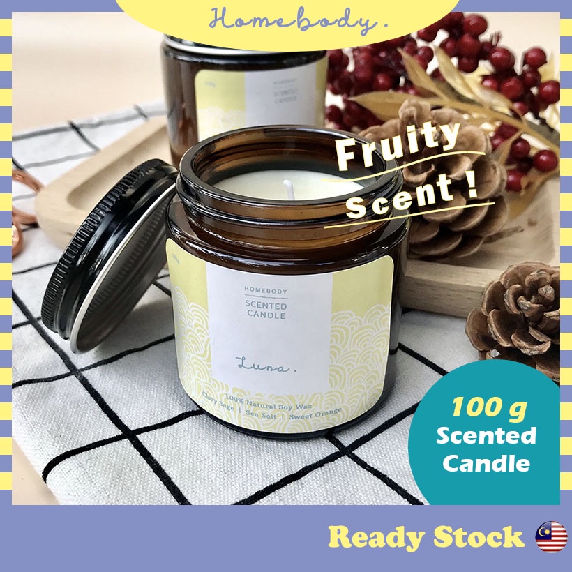 [Product Malaysia] 100g Scented candle (Luna) Natural Soy Wax Fragrance