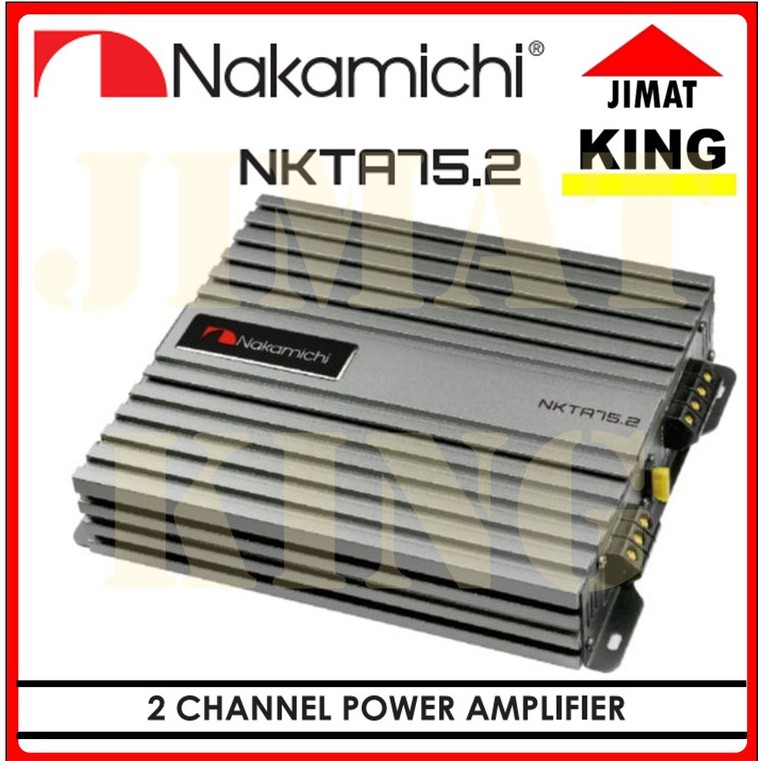 Nakamichi NKTA 75.2 Car Amplifier 900 Watts 2 Channel High Power
