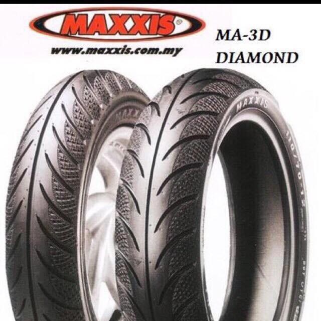 TAYAR TYRE MAXXIS MAXIS DIAMOND BUNGA MA3D MA3D TUBELESS 70/9017 80/