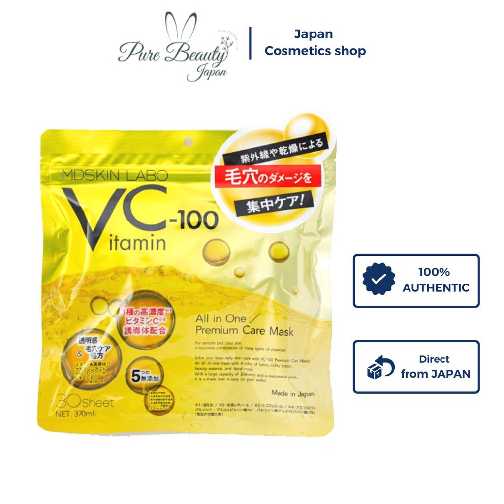 MD Skin Labo VC100 Multi Vitamin C Premium Facial Care Face Mask Packs
