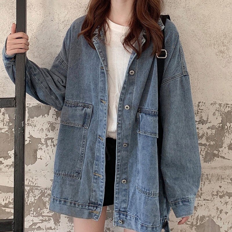 Women’s Oversized Denim Jacket Shopee Malaysia