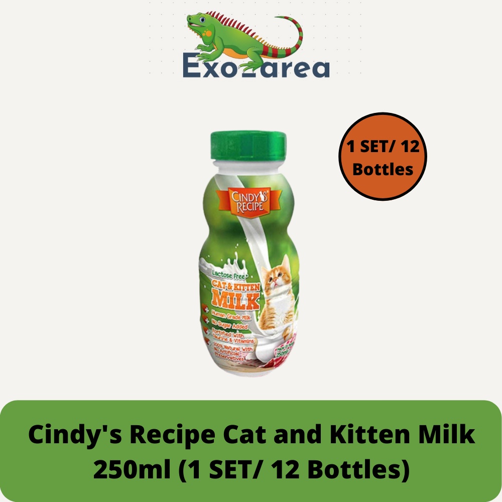 Cindy's Recipe Cat and Kitten Milk 250ml (1 SET/ 12 Bottles) Shopee