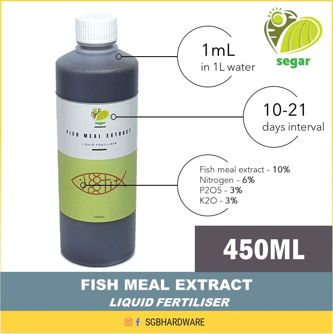 Segar Fish Meal Extract Concentrated Liquid Fertilizer 450mL
