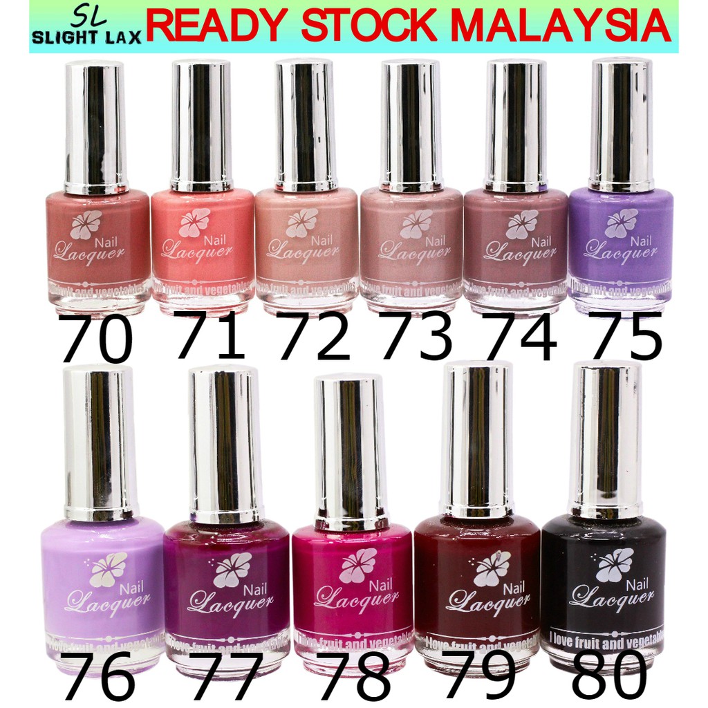 ️ ️ 18ml Nail Lacquer Nail Polish Pewarna Kuku Colourful Nail Polish