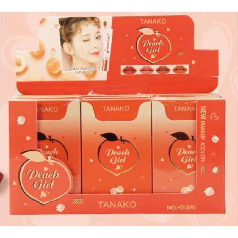 Tanako Peach Girl Lipstick Cigarette Smoke Lip Gincu Kotak Rokok