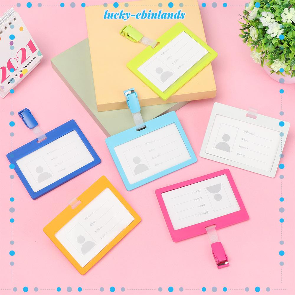 LUCKYEBINLANDS Card Holder Multifunctional With Clip Office School