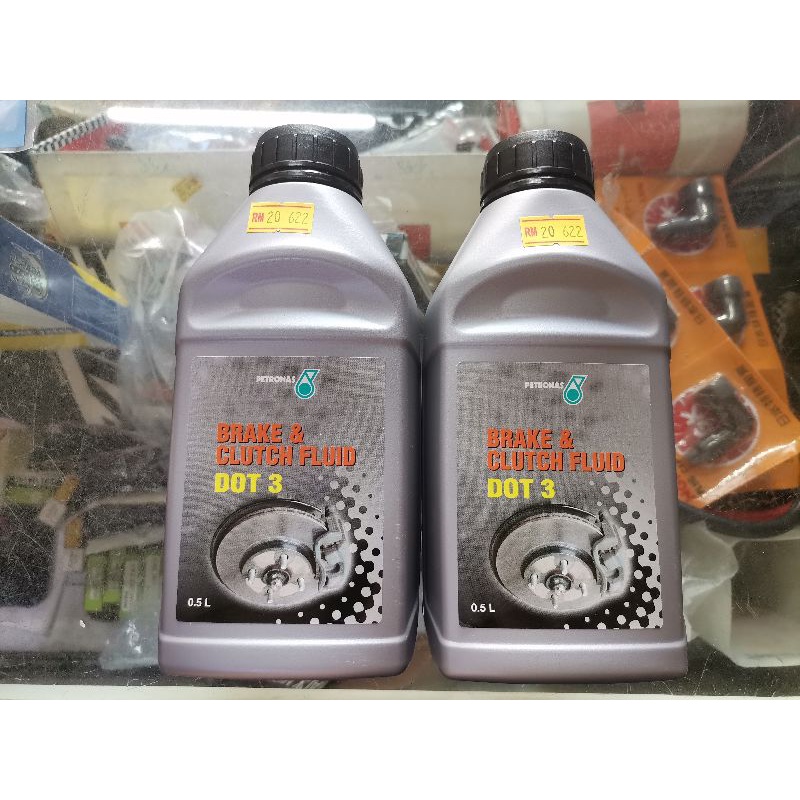 PETRONAS Brake and Clutch Fluid minyak brake DOT 3 (500ml) Shopee