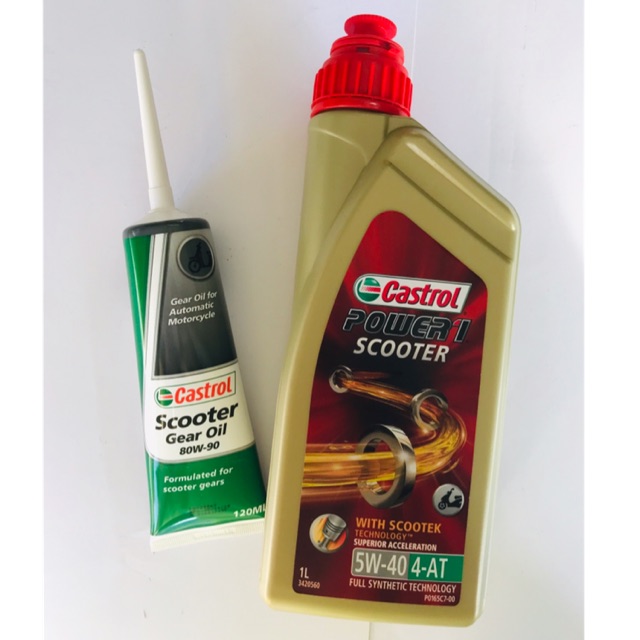 Power 1 Scooter 5w40 + Castrol Gear Oil (Value Pack