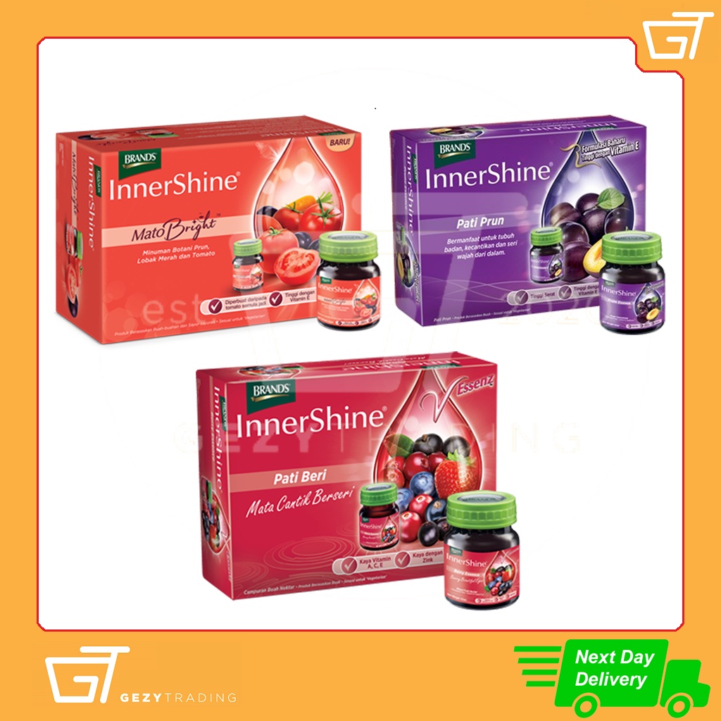 BRAND'S InnerShine Mato Bright Berry Essence Prune 6's 12's 42ml Exp