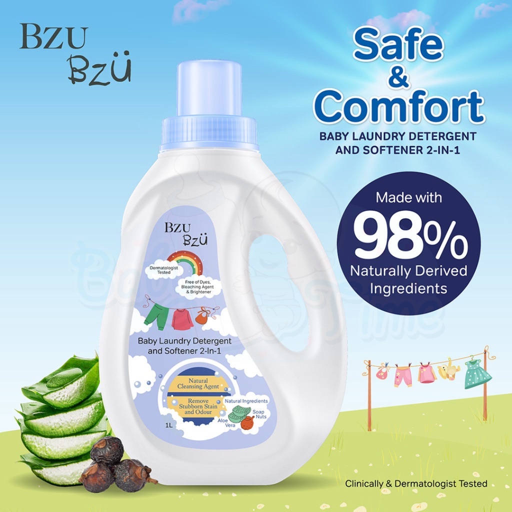 Bzu Bzu Baby Laundry Detergent & Softener 2in1 [1L/ Refill 800ml] Shopee Malaysia