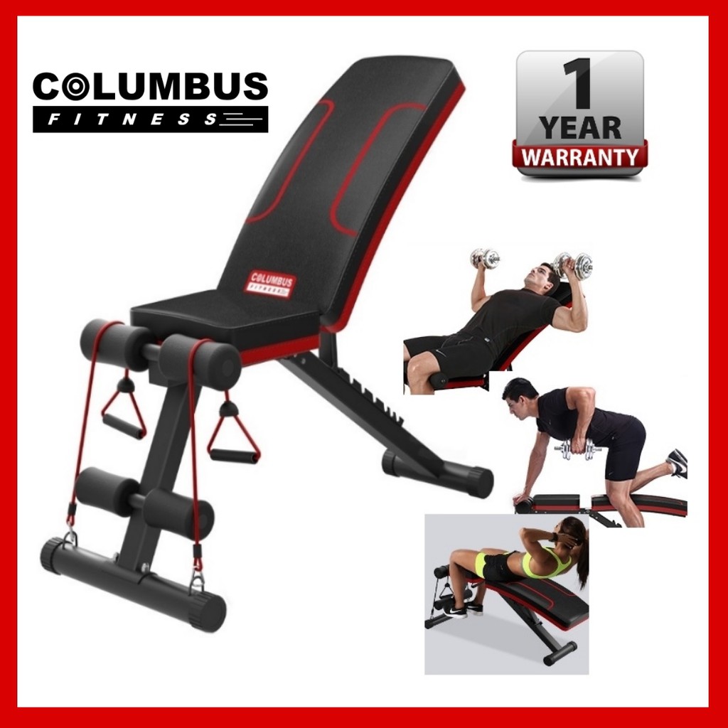 Columbus Fitness Sit Up Dumbbell Weight Lifting 6 Pack workout Bench