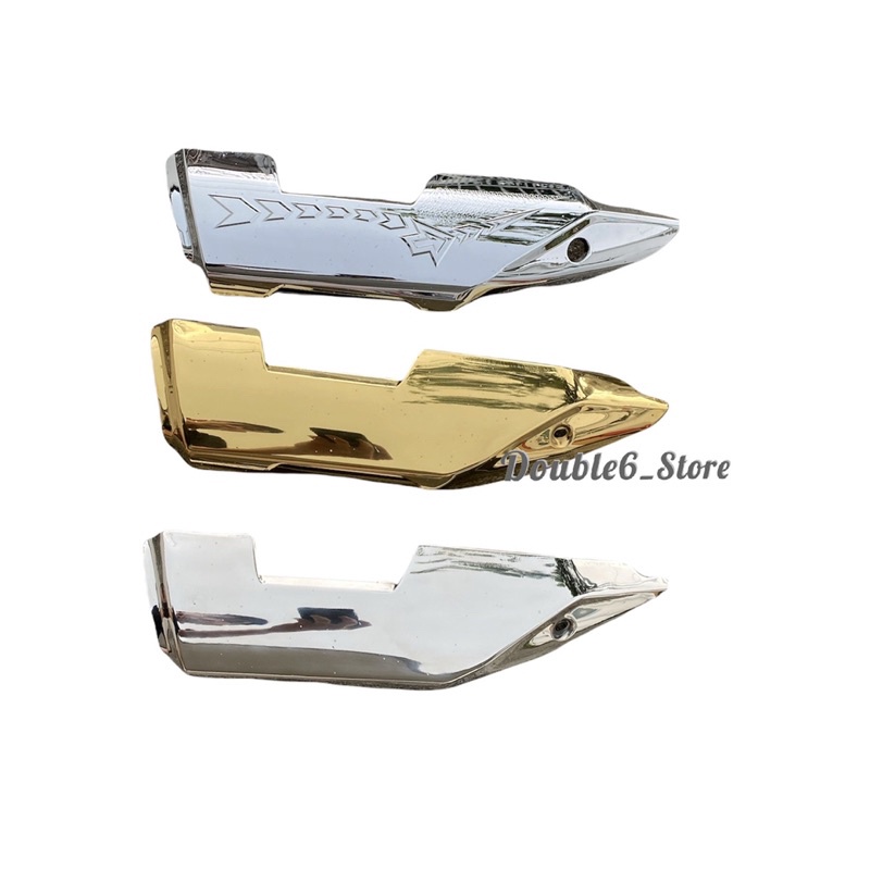 Muffler Cover Exhaust Cover Alloy CNC Winner X Gold Chrome Silver