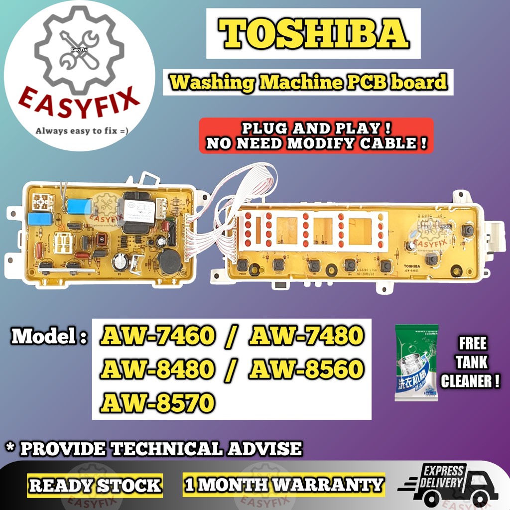 AW7460E / AW7480E / AW8480 / AW8560S/ AW8570S TOSHIBA WASHING