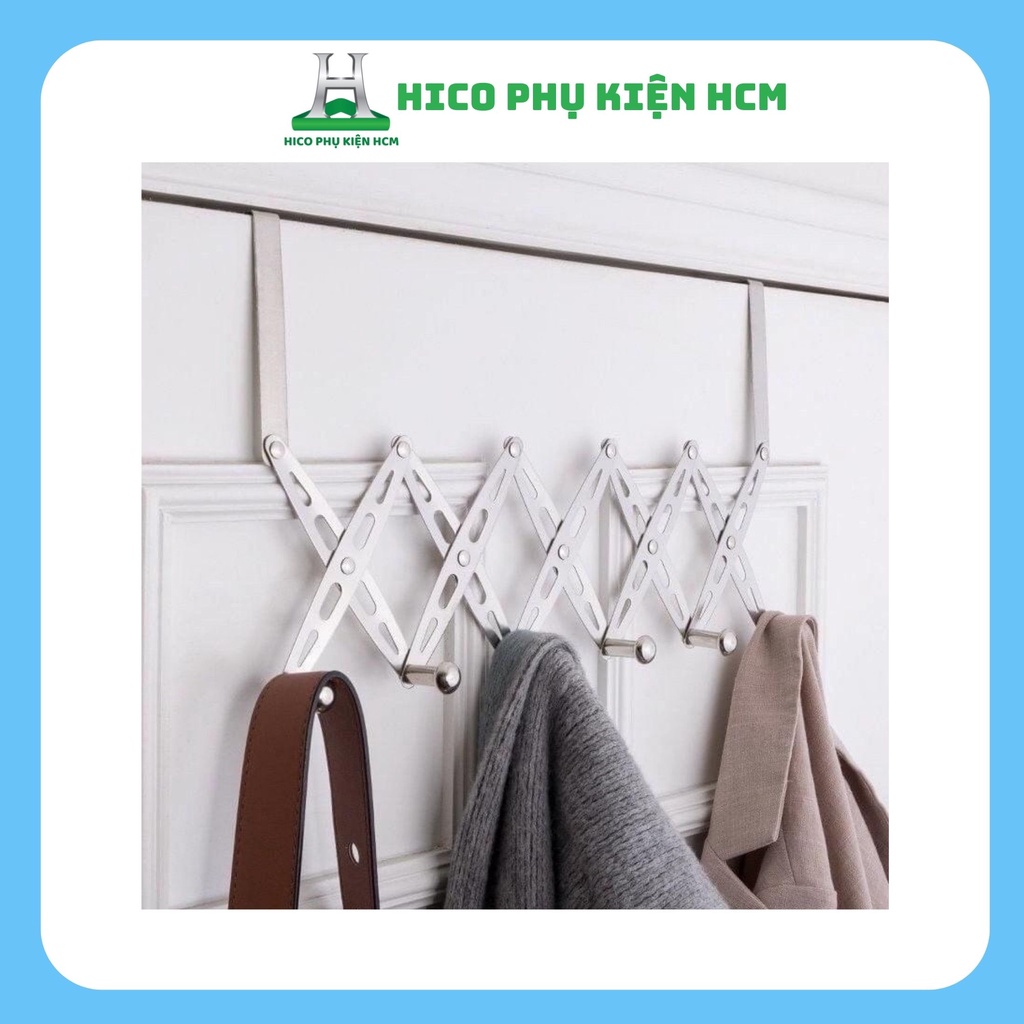 Zic zacShaped Stainless Steel Folding Door Hanger Versatile, Space