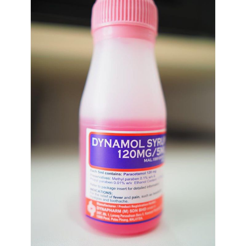 Paracetamol Syrup for Kids Brand Dynamol 120mg/5ml Shopee Malaysia