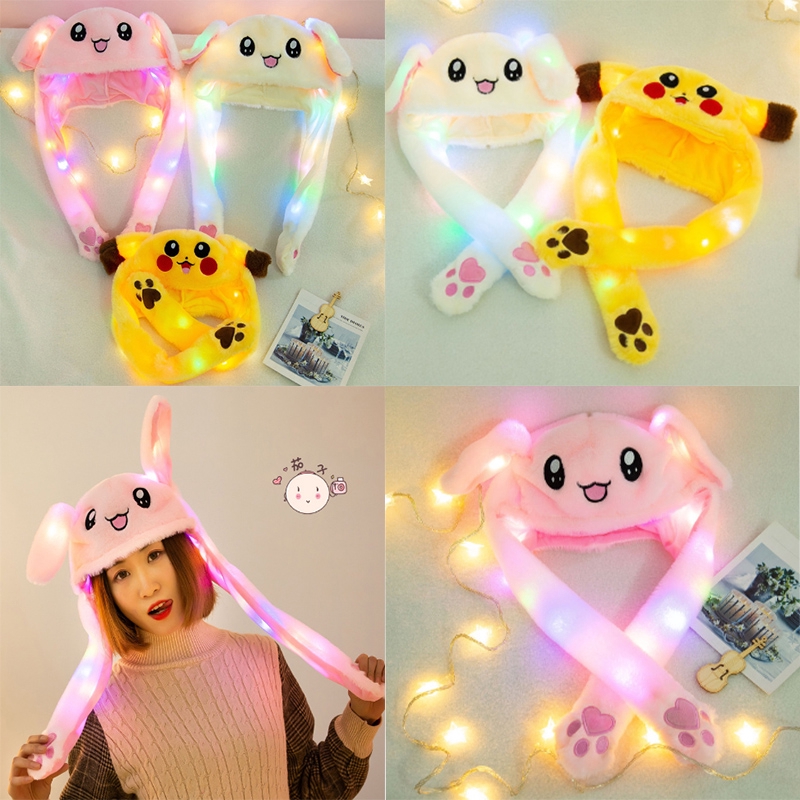 【LED】tiktok Hot Bunny Hat Bunny Hat Cute Rabbit Kids Cap