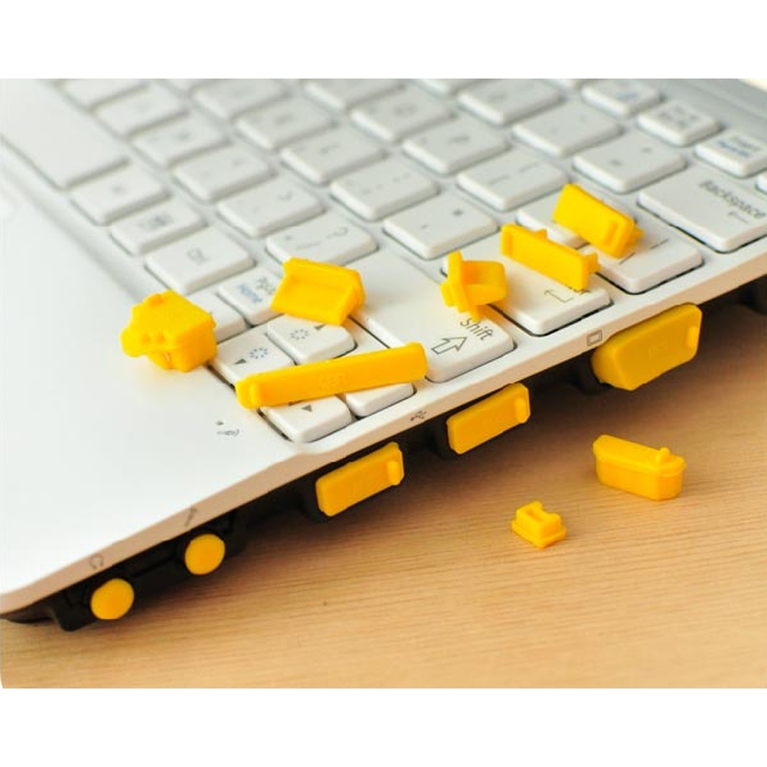 13Pcs Universal Silicone USB HDMI Port Anti Dust Plug Cover For Laptop