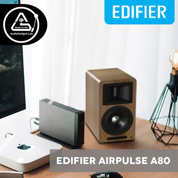 Edifier AirPulse A80 Bookshelf Active Speaker System with Bluetooth 5.0