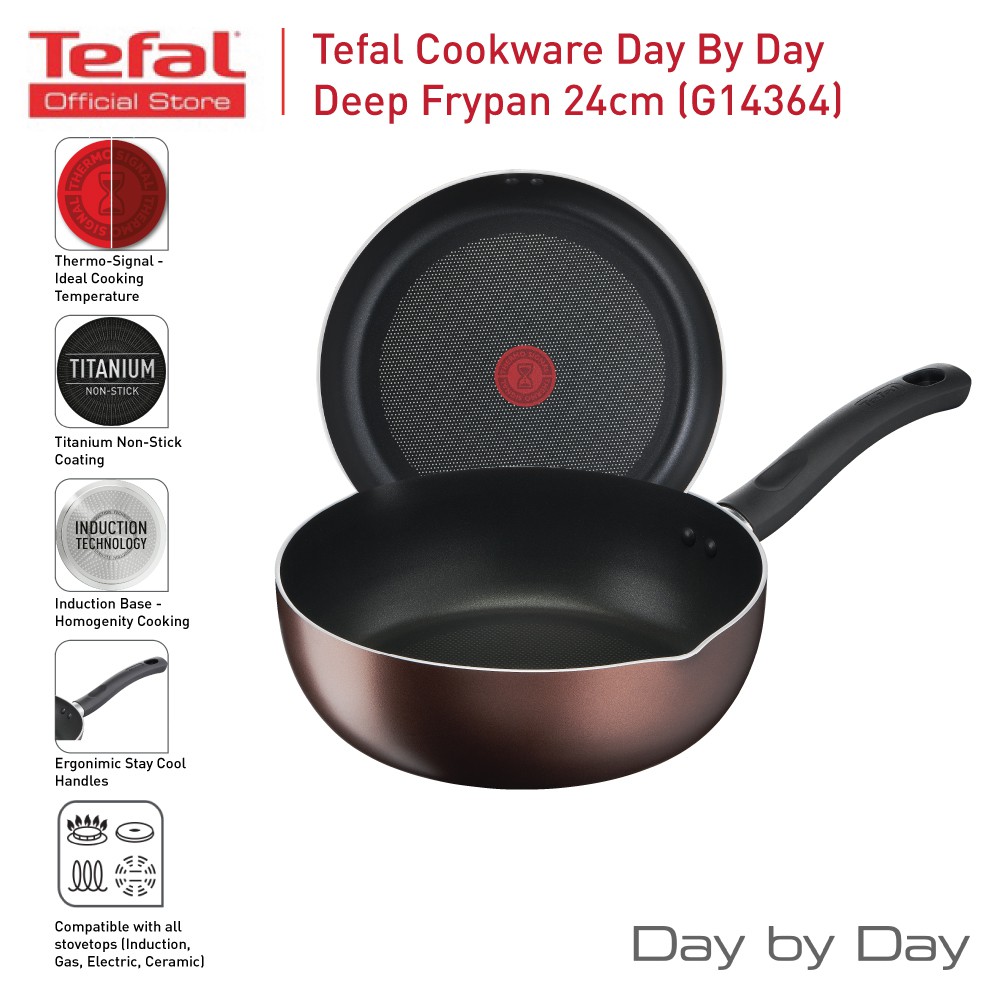 Tefal Day By Day Deep Frypan (24cm) G14364 Shopee Malaysia
