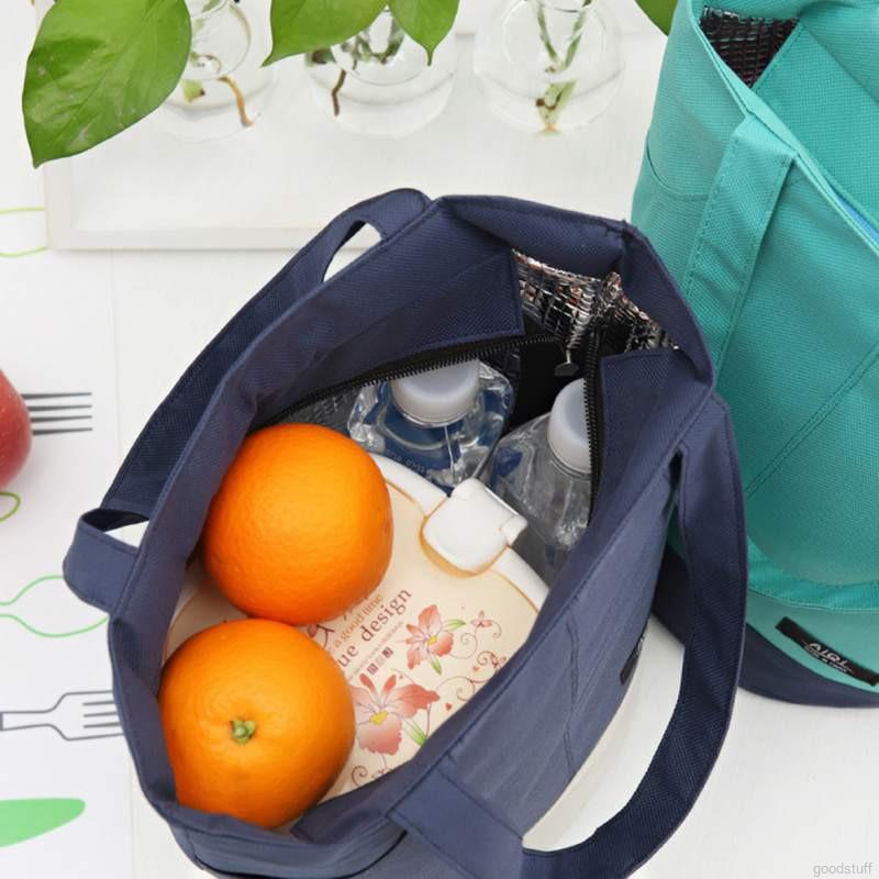 Simple Lunch Bag Thick Waterproof Insulated Lunch Box Large Capacity