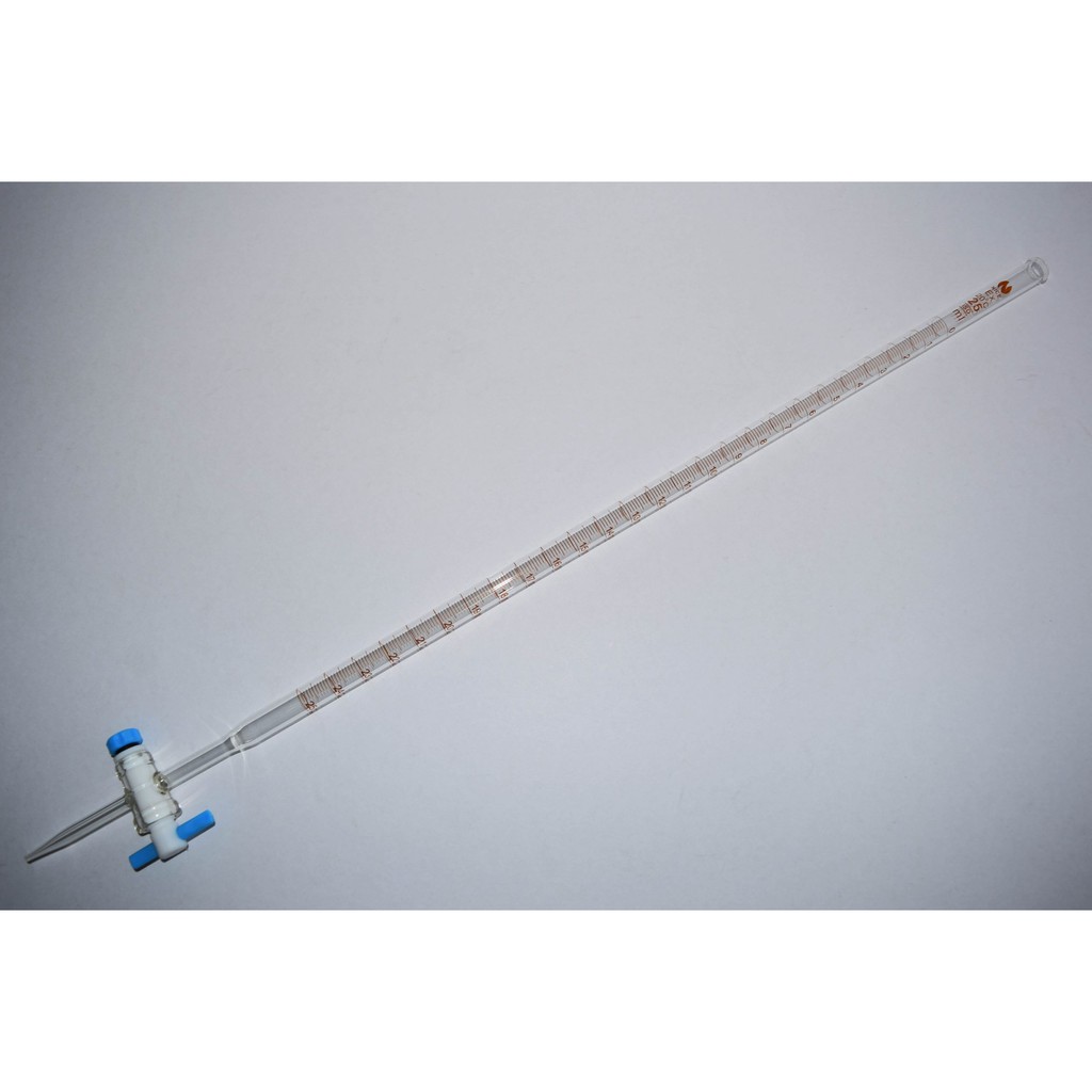 Class A Burette Glass Burette (10ml 100ml) READY STOCK PTFE Stopcock
