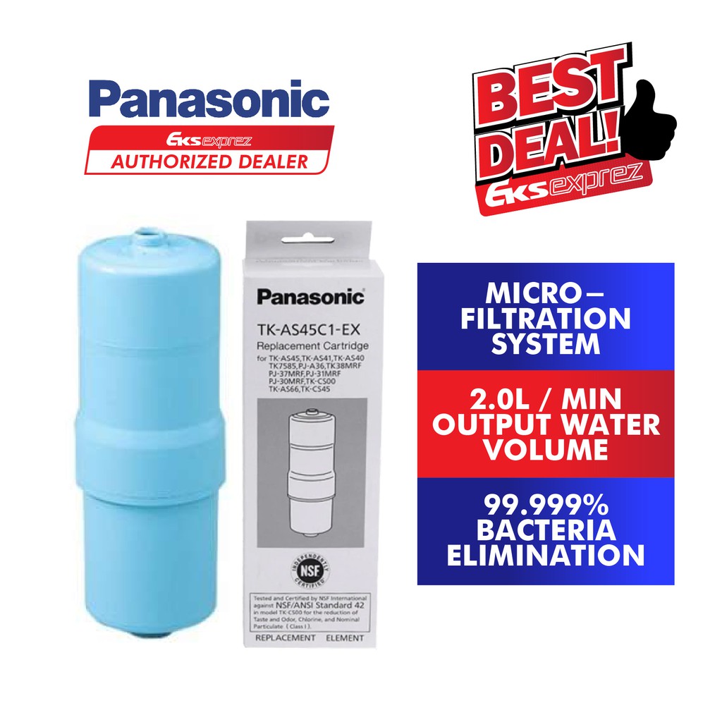 Panasonic TKAS45C1 Water Filter Cartridge Replacement For Alkaline