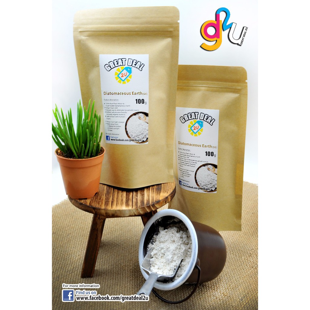 Diatomaceous Earth (DE) (Food Grade) 100g Shopee Malaysia