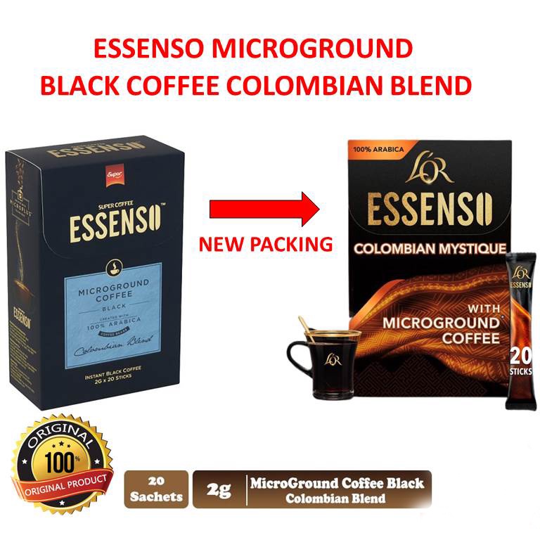 (EXP01/2024) Super ESSENSO Microground Black COLOMBIAN MYSTIQUE Coffee