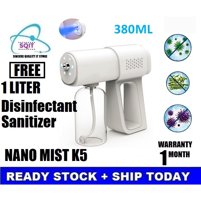 Nano spray gun sanitizer sprayer nano steam gun k5 nano spray Wireless