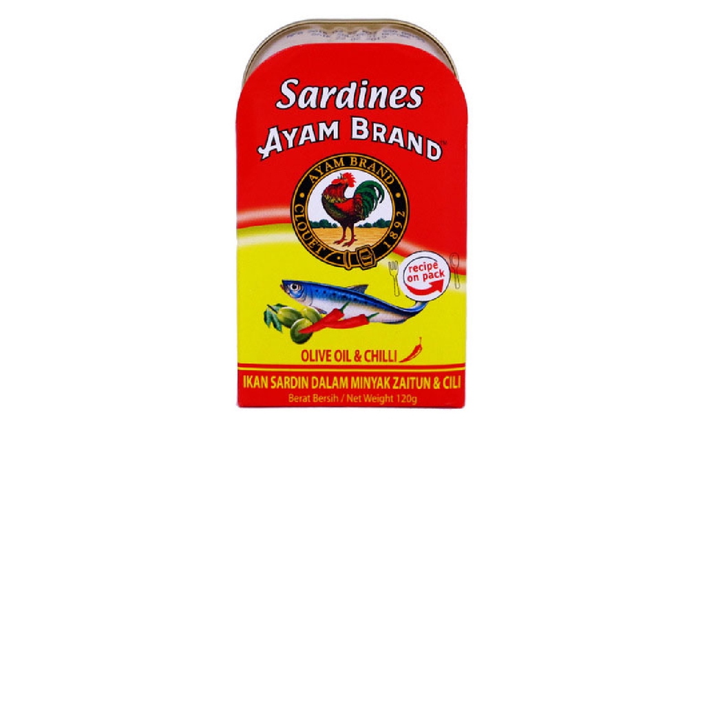 Ayam Brand Sardine in Extra Virgin Oil & Chilli (120g) Shopee Malaysia