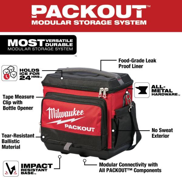 Milwaukee 4932471132 PACKOUT Jobsite Cooler Bag ubicaciondepersonas