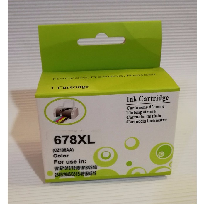 Refillable Compatible HP 678 XL Ink Cartridge 2 Times Capacity Ready