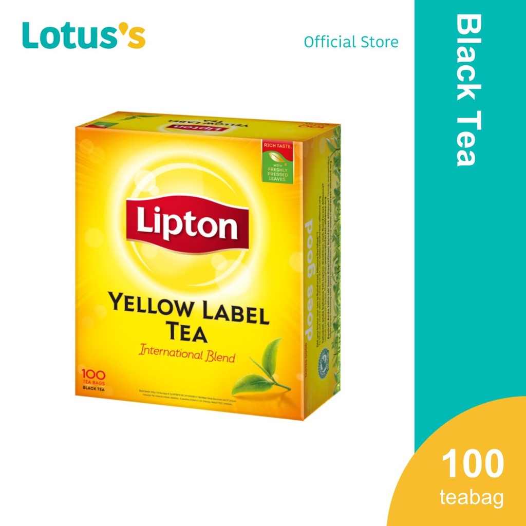 Lipton Yellow Label Black Tea 100 Tea Bags x 2g (200g) Shopee Malaysia