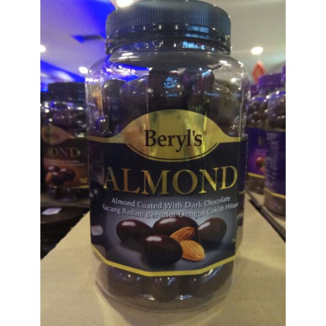 Beryls almond dark chocolate 450g Shopee Malaysia