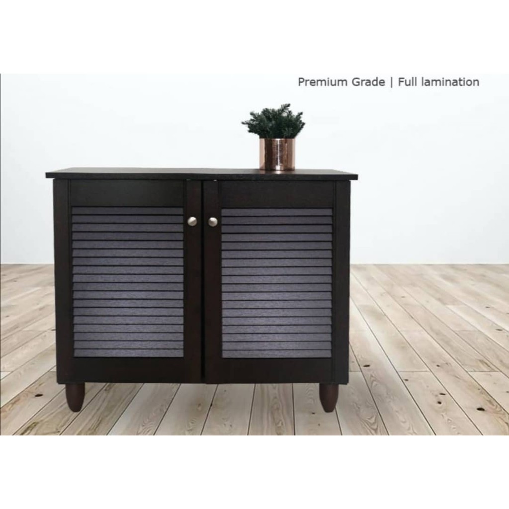 2 Door Shoe With Solid Timber Louver Shopee Malaysia
