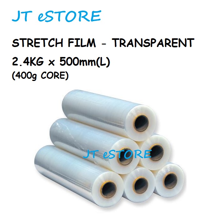 [JT eSTORE] 2.4kg (0.4kg Core) Stretch Film Transparent / Clear Packing
