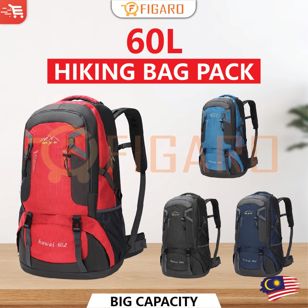 Figaro 60L Large Capacity Hiking Bag Outdoor Backpack Camping Beg Daki