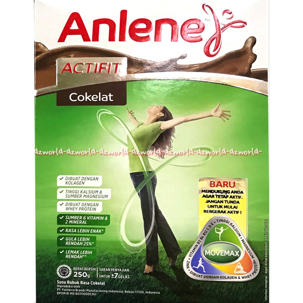 Anlene Actifit 250Gr Vanilla Chocolate Anline Milk High Calcium Milk For Ages 19-50 Years | Anlene Actifit 250Gr Coklat Vanila Susu Anline Susu Tinggi Kalsium Untuk Usia 19-50 Tahun | Shopee Malaysia