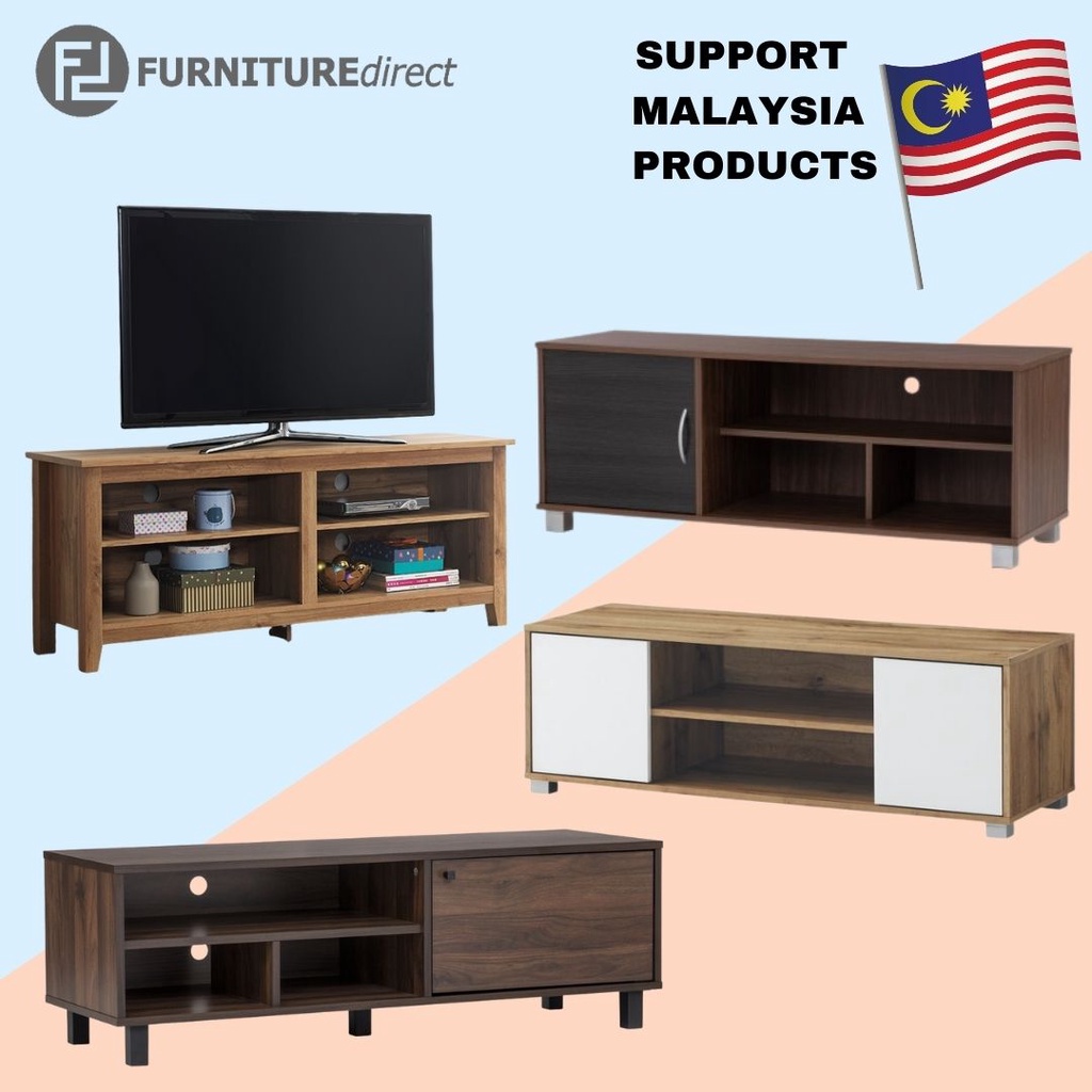Furniture Direct Auburn 1.1M TV rak tv kayu/ rak tv Tango 6
