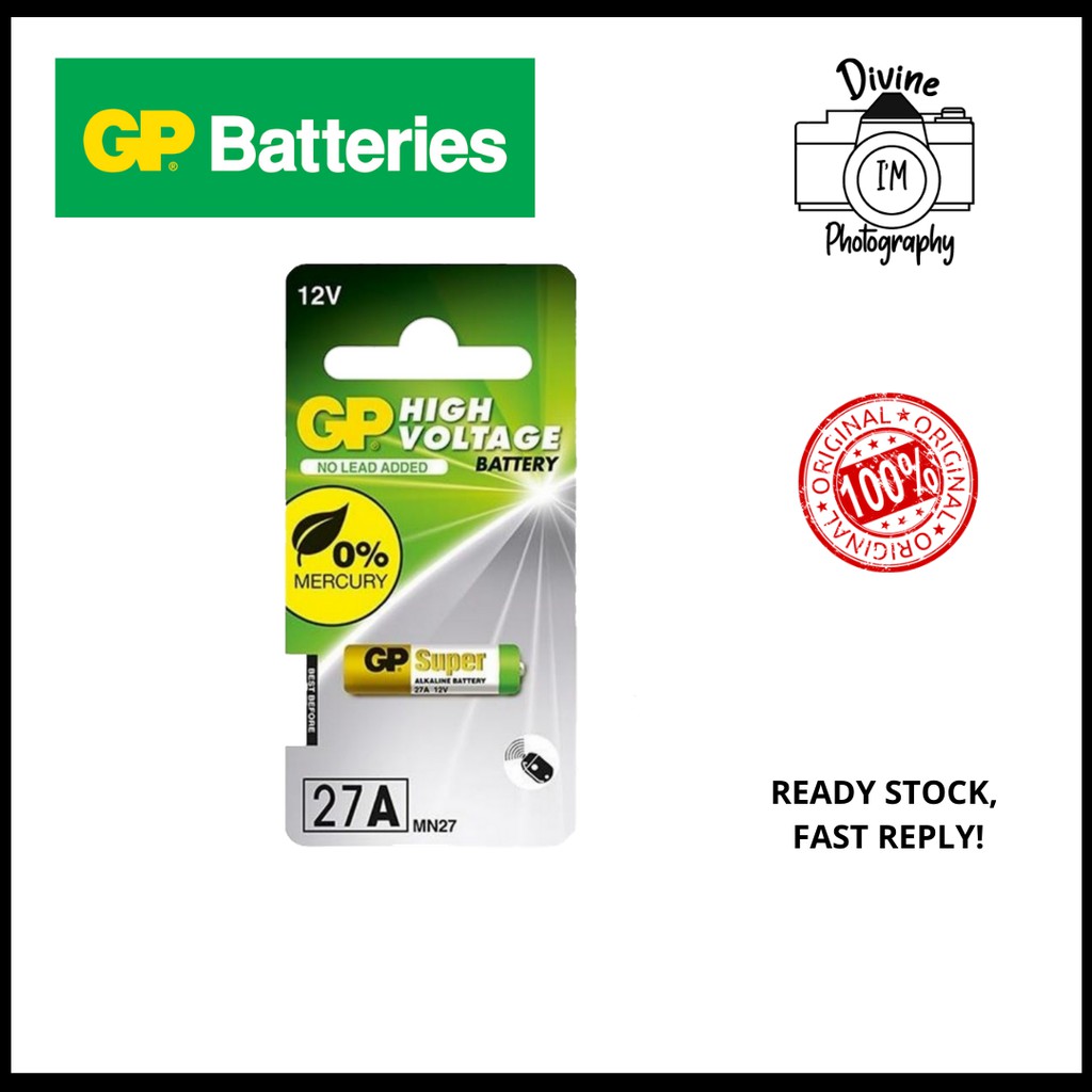 GENUINE 27A GP Alkaline Battery For Myvi Remote Control Shopee Malaysia