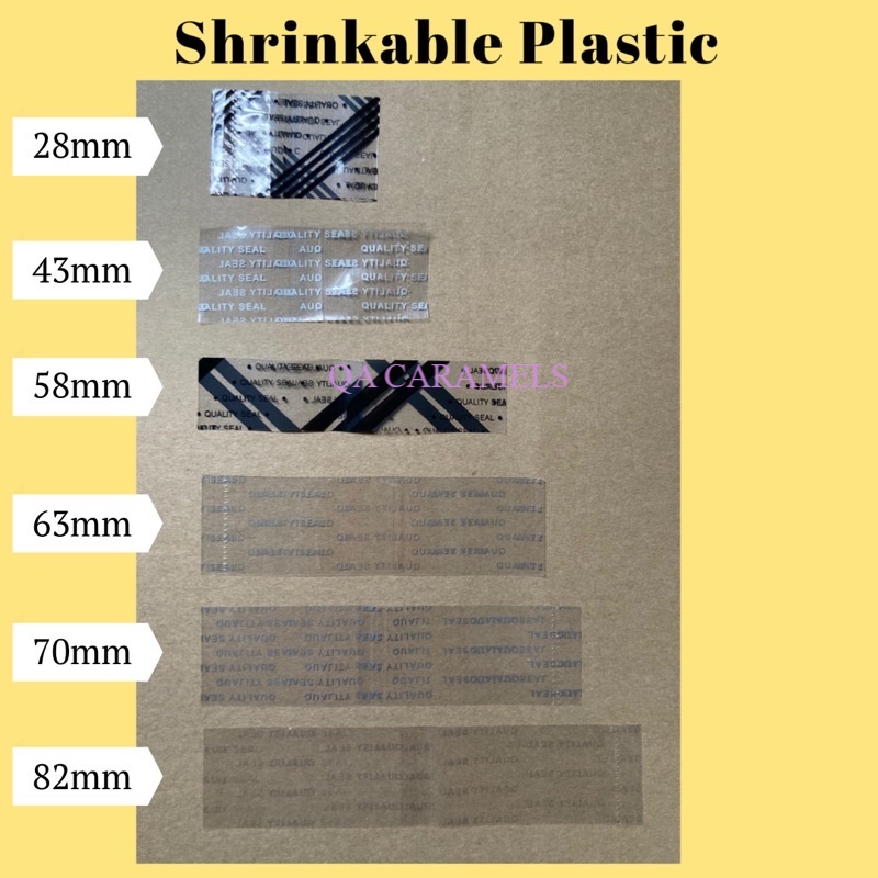 Shrinkable Plastic Sealer Cap Seal Murah PLASTIC SEALER HEAT SHRINK