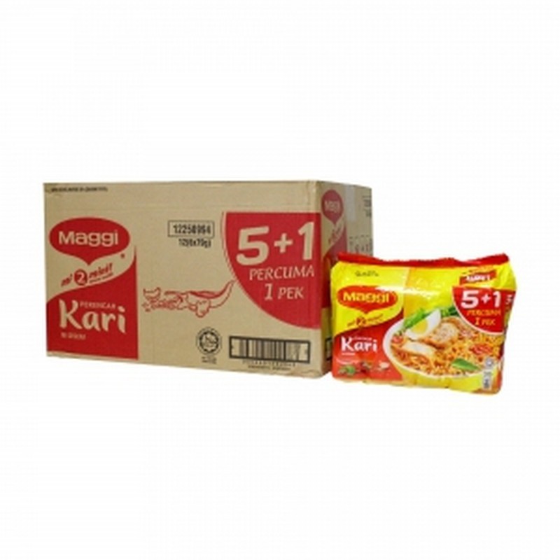 (Bulk) MAGGI Curry/Ayam (5+1) / Maggi Perisa Kari/Ayam Mi Segera 77gm x