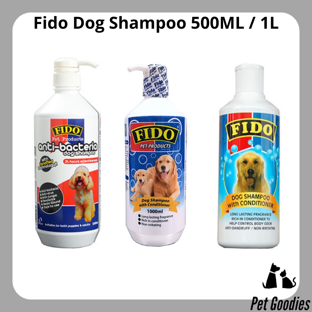 Fido Dog Shampoo (500ml , 1L , Anti Bacteria 1L) Shopee Malaysia