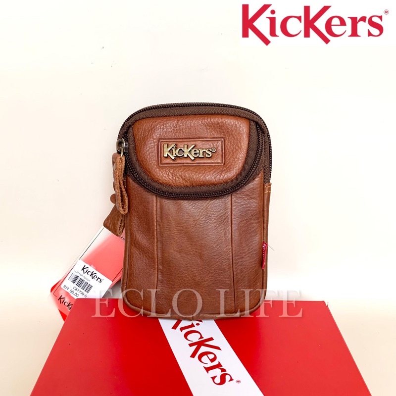 Kickers Pouch Bag Genuine Leather 100 Original (C 87796 87797 87795) Shopee Malaysia