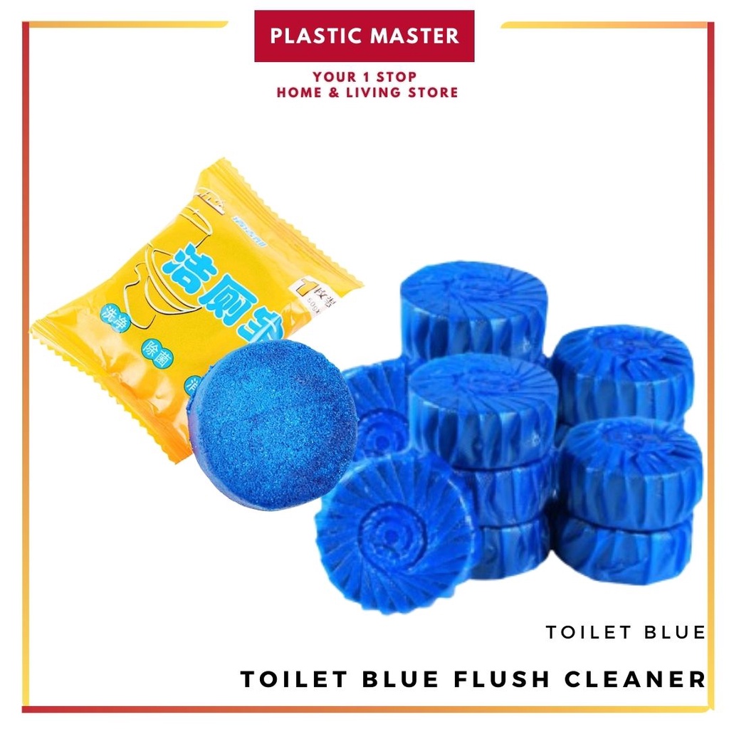 1Pc Toilet Bowl Cleaner Deodorizer Flush Blue Bubble Toilet Cleaner for Bathroom Restroom