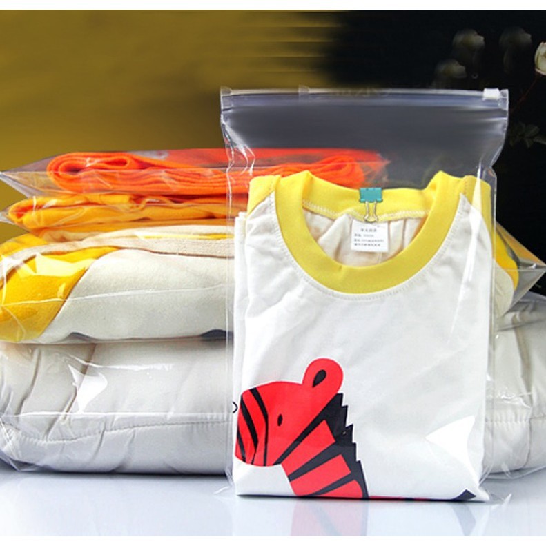 50pcs Ziplock Plastic Bag Clothes Packaging Zipper Plastik Packing Baju Shopee Malaysia