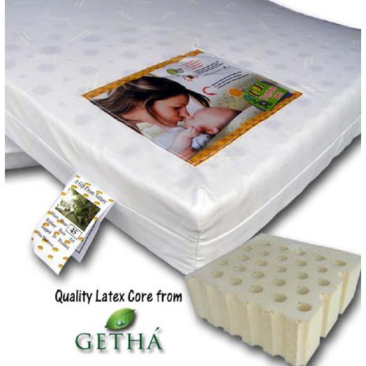Bumble Bee Getha Cot Bed Latex Mattress 28" x 52" x 3" (5 Yrs Warranty