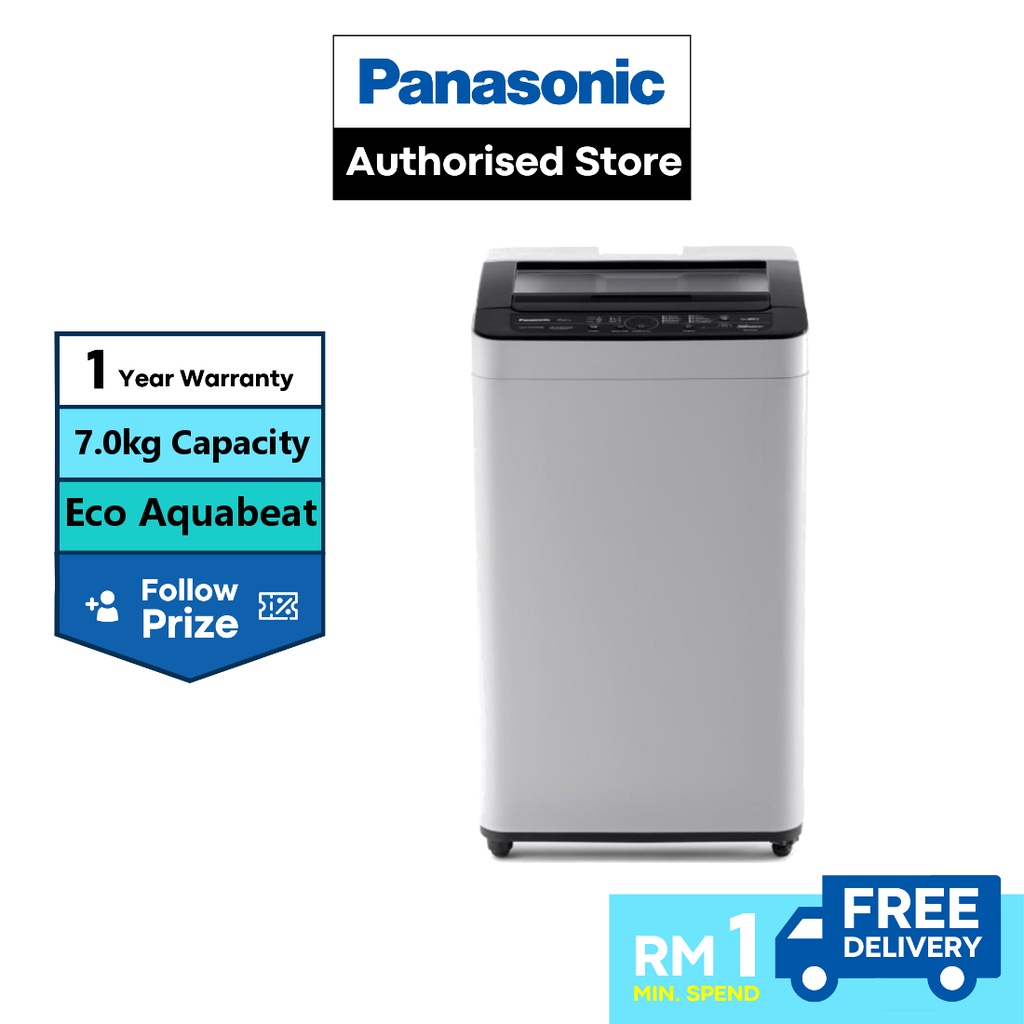 PANASONIC NAF70S7 TOP LOAD WASHING MACHINE 7KG NAF70S7HRT Shopee